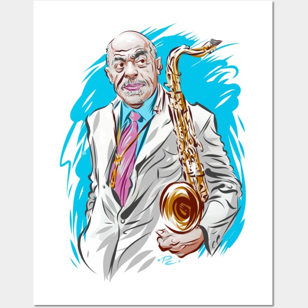 Archie Shepp - An illustration by Paul Cemmick Wall Art by PLAYDIGITAL2020